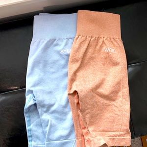 AYBL Spandex Bike Shorts with Butt Scrunch (Set of 2)